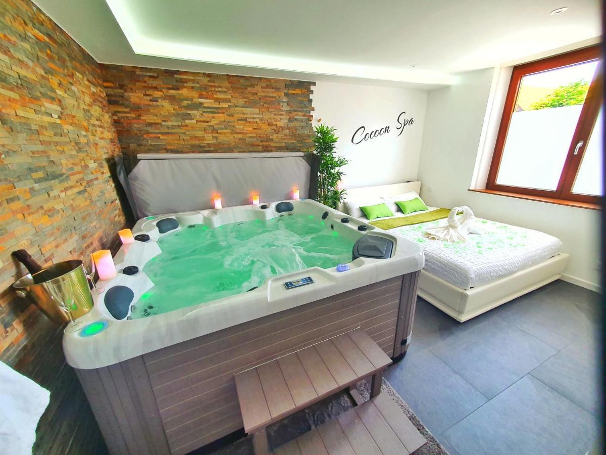 -Gite Cocoon Spa-Jacuzzi-Jardin-Parking Prive-Climatisation Holtzwihr ภายนอก รูปภาพ